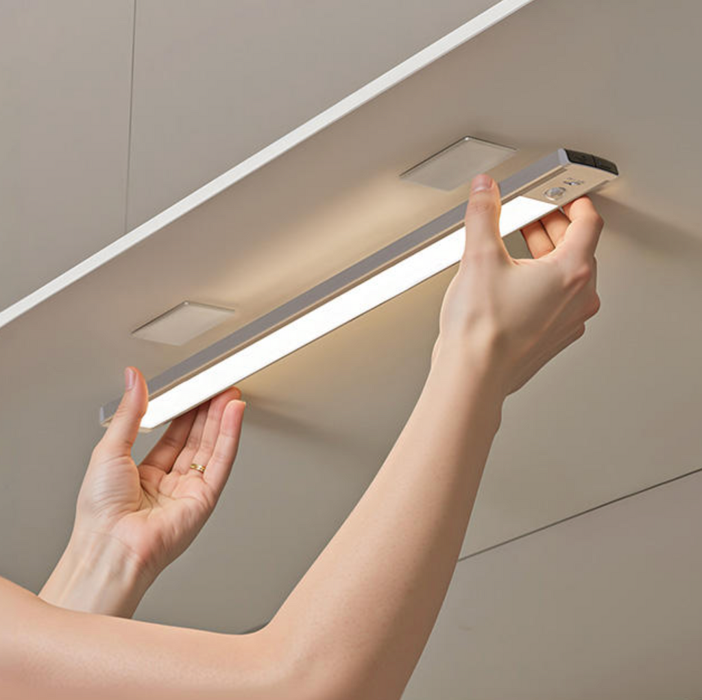 GlowSense™ Rechargeable Motion Sensor LED Light – Wireless Magnetic Cabinet & Closet Light