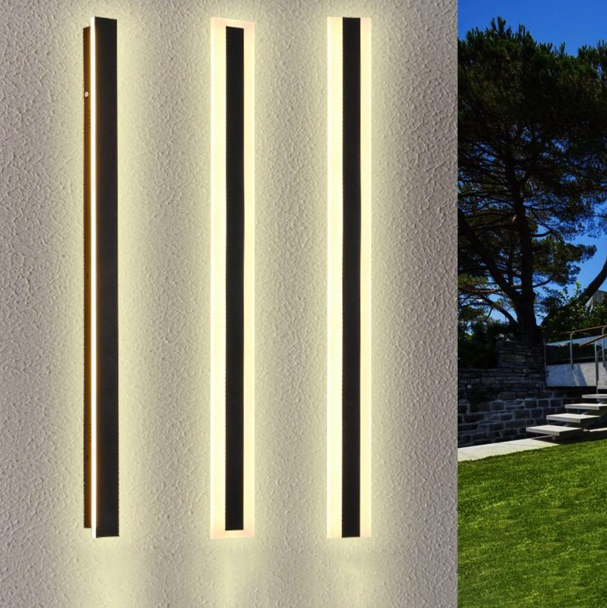LumiVera™ Modern Waterproof LED Wall Light – Luxury Linear Strip Lighting for Indoor & Outdoor Spaces