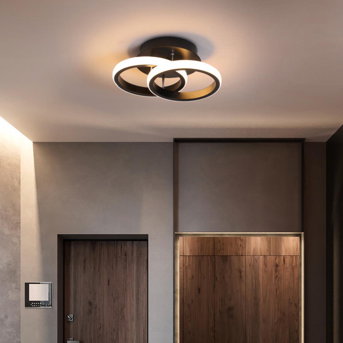 LumiNord™ Nordic Acrylic LED Ring Ceiling Light – Modern Minimalist Lighting for Living Room, Bedroom & Hallway