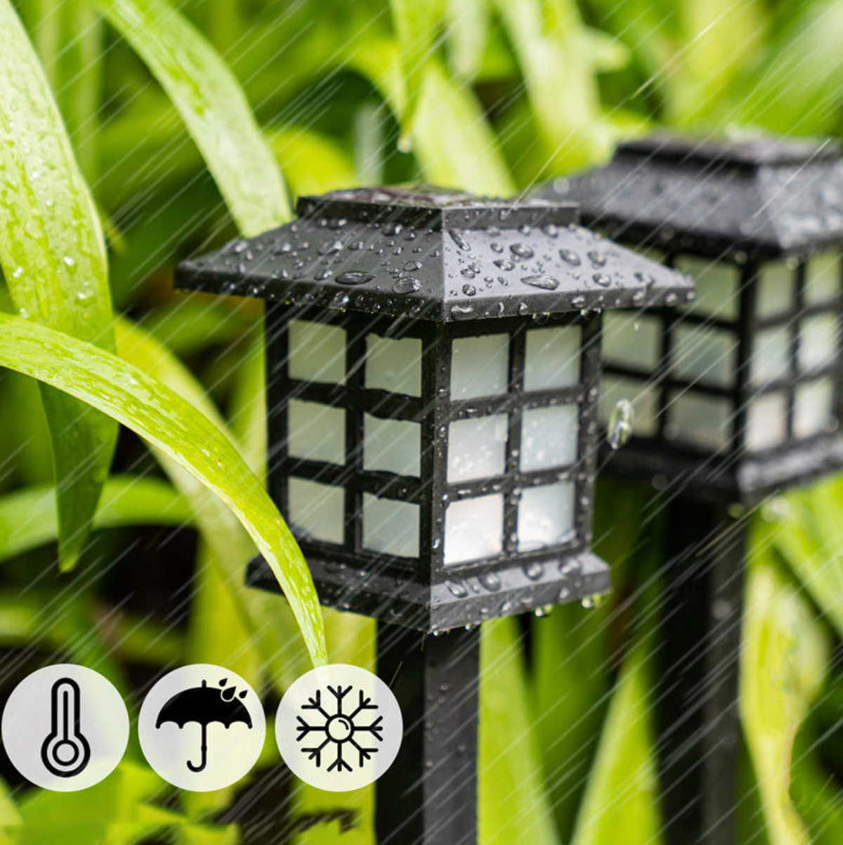 SolarLuxe™ Retro Garden Stake Lights – Vintage Solar LED Landscape Lighting for Pathways, Lawns & Courtyards