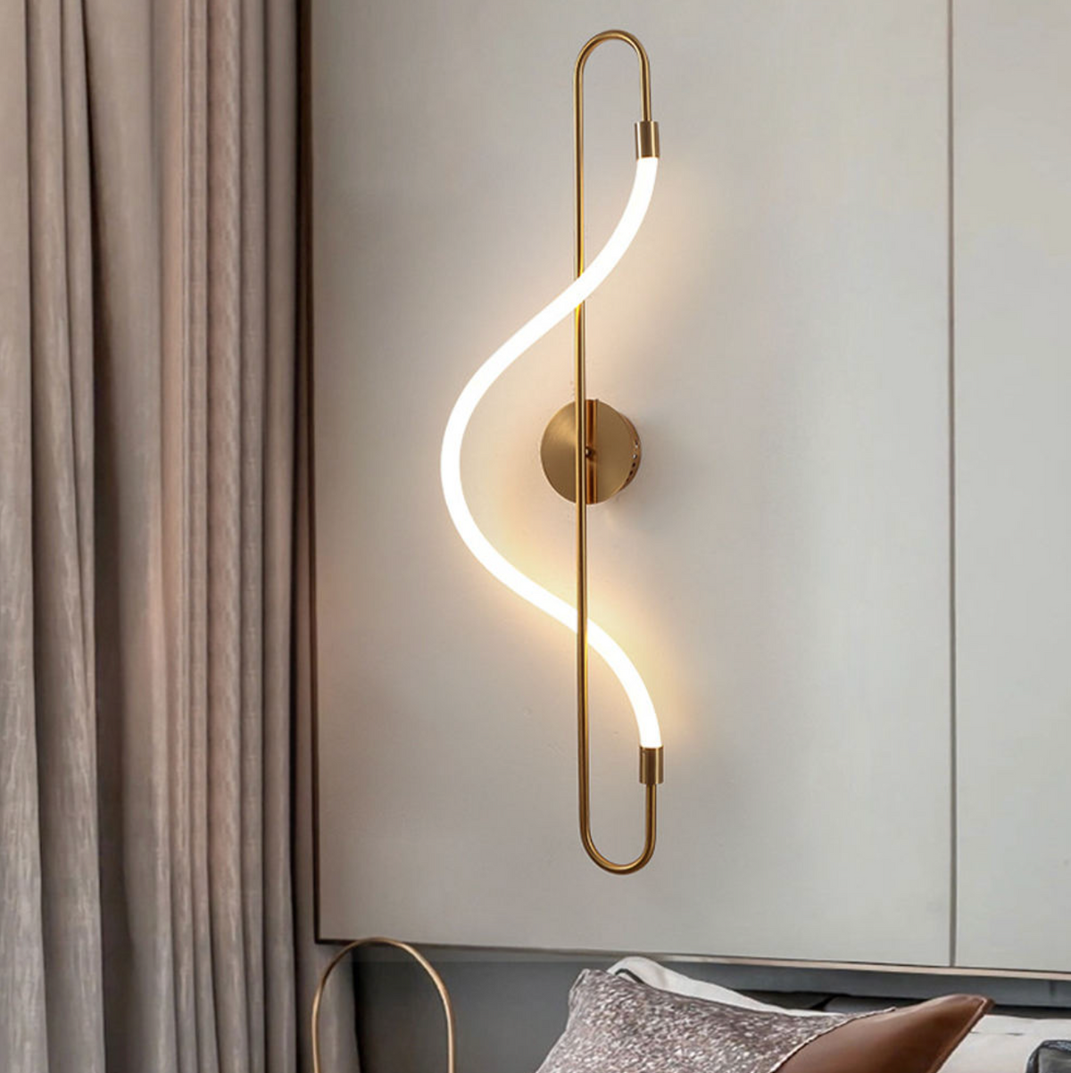 Nordelle™ Nordic LED Wall Lamp – Modern Minimalist Sconce for Bedroom, Hallway & Living Spaces