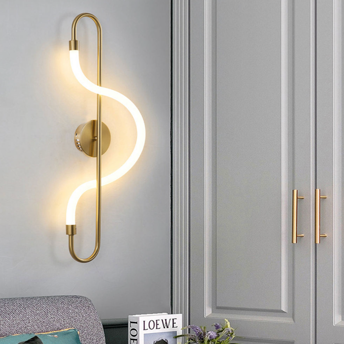 Nordelle™ Nordic LED Wall Lamp – Modern Minimalist Sconce for Bedroom, Hallway & Living Spaces