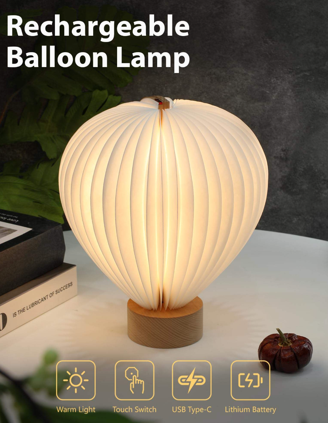LumiFold™ Creative Folding LED Table Lamp – Portable Book-Style Bedside & Reading Light