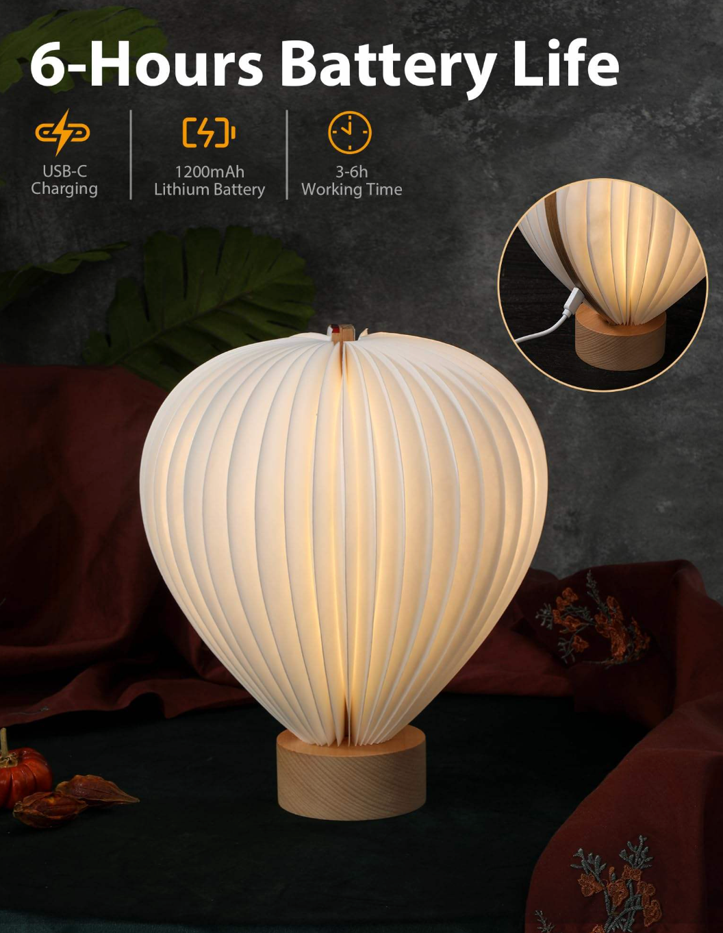 LumiFold™ Creative Folding LED Table Lamp – Portable Book-Style Bedside & Reading Light