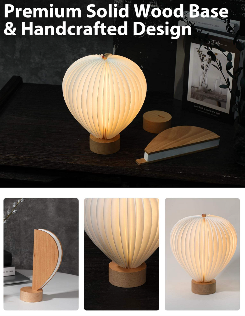LumiFold™ Creative Folding LED Table Lamp – Portable Book-Style Bedside & Reading Light
