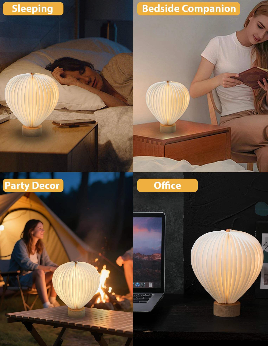 LumiFold™ Creative Folding LED Table Lamp – Portable Book-Style Bedside & Reading Light