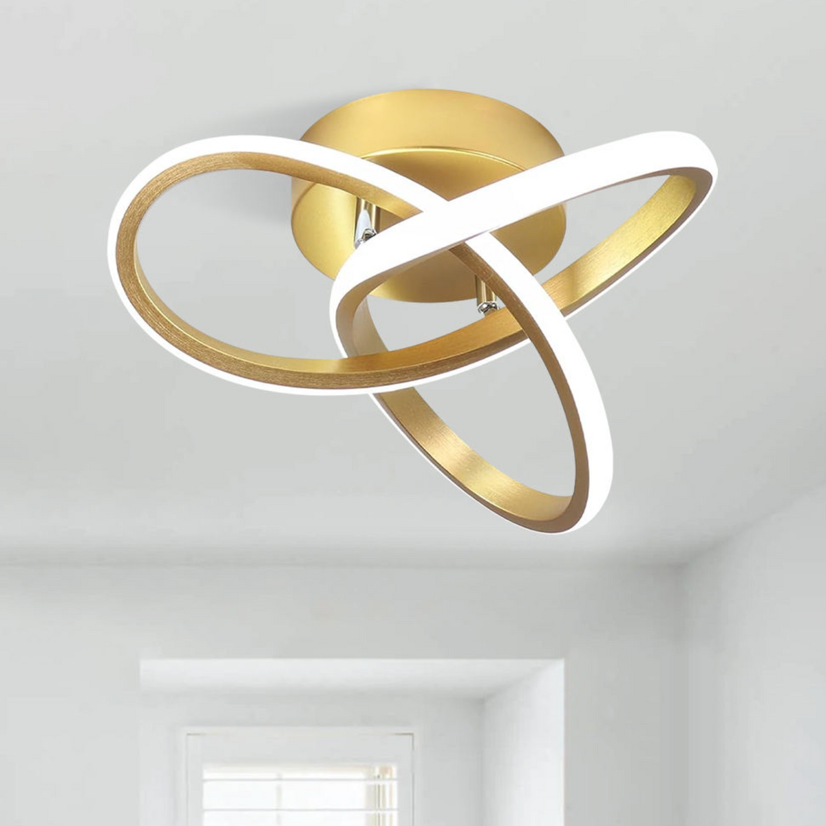LumiCrest™ Modern Acrylic LED Ceiling Light – Elegant Minimalist Flush Mount for Living Room, Bedroom & Dining Area