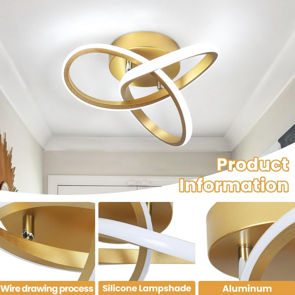 LumiCrest™ Modern Acrylic LED Ceiling Light – Elegant Minimalist Flush Mount for Living Room, Bedroom & Dining Area